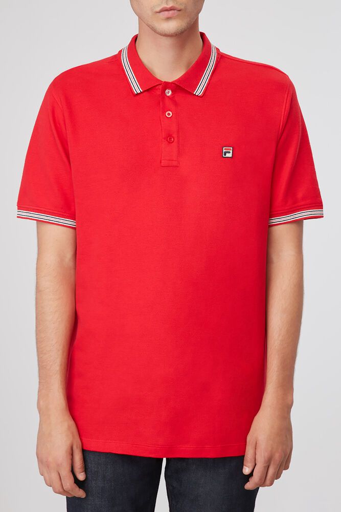 Fila Polo Matcho 3 Mens Red - India HTY-367281